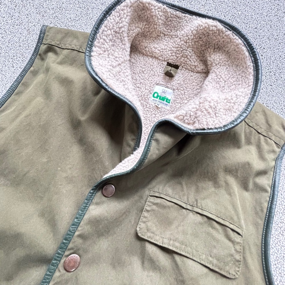 Rare VTG 90s Billingham Crufts Ventile Field Vest Gilet England Size M Gorpcore